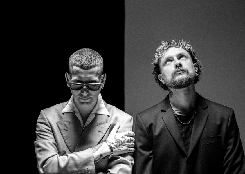 2 members of Kip Kapichi photographed in black and white.x